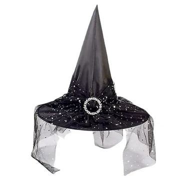 Moon and stars witch hat